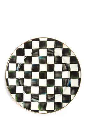 Courtly Check Enamel Plate